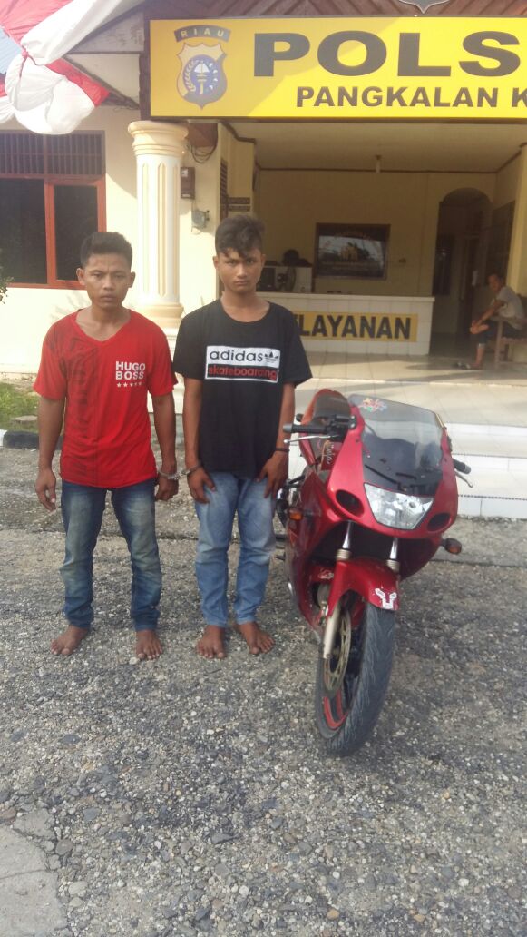Pelaku Jambret Diamankan Polsek Pangkalan Kuras